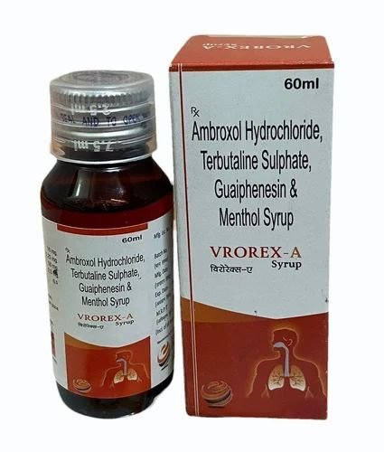 Ambroxol Hydrochloride Terbutaline Sulphate Guaiphenesin Menthol Syrup